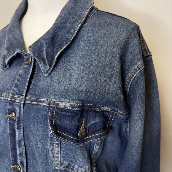 Torrid Blue Jean Denim Jacket Blue Size 3 - Picture 3 of 12